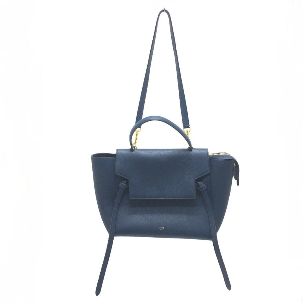 Celine Navy Leather Handbag