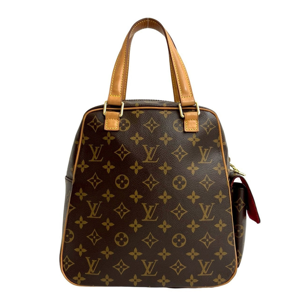 Louis Vuitton Brown Leather Pvc Boston Bag Handbag