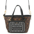 Louis Vuitton Noir Monogram Leather Tote Bag