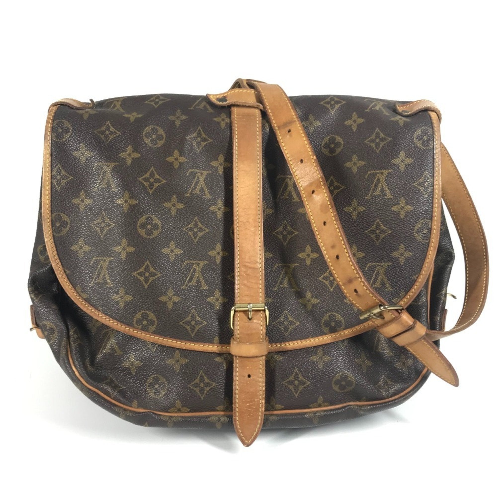 Louis Vuitton Brown Monogram Canvas Shoulder Bag