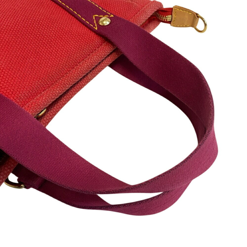 Louis Vuitton Red Color Canvas Handbag