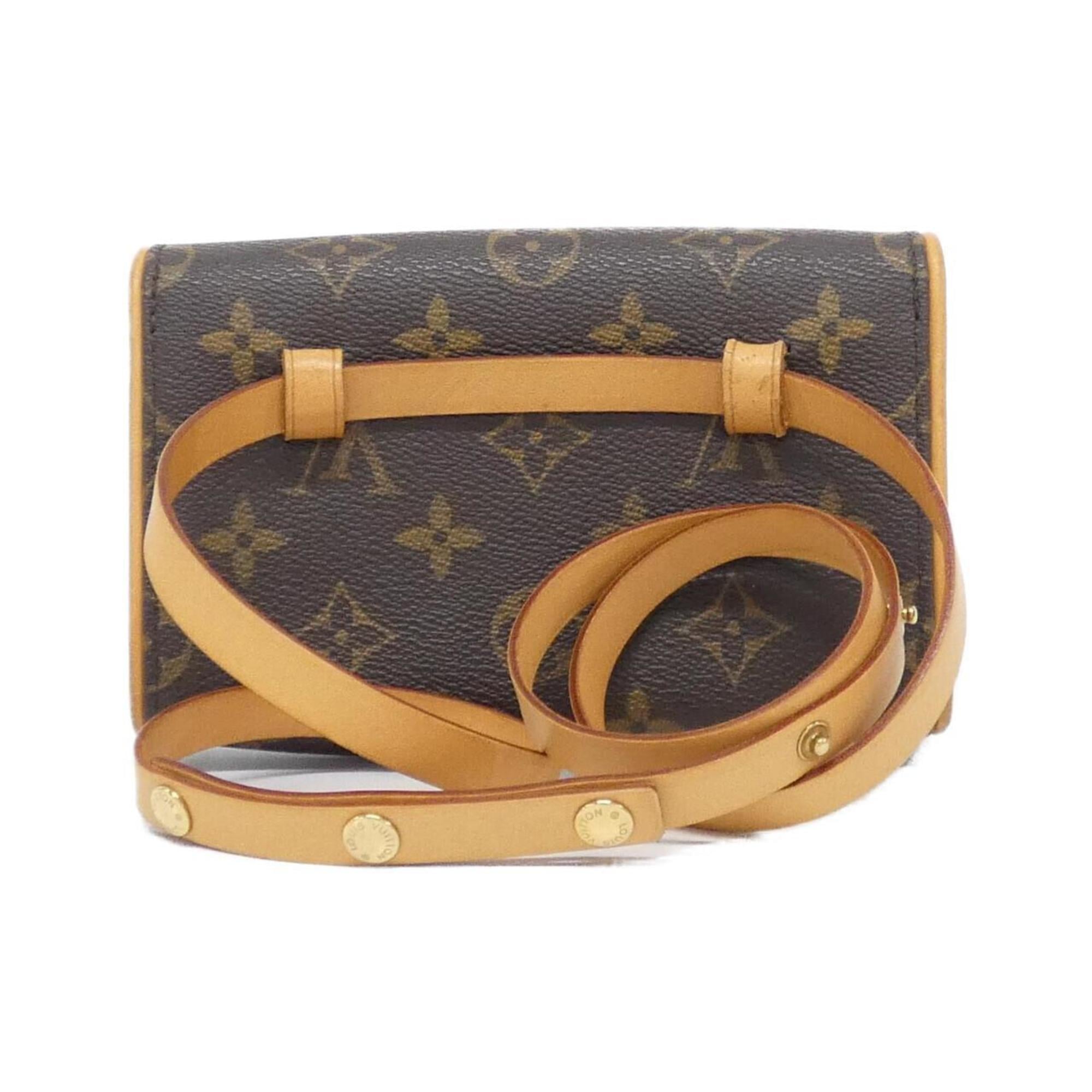 Louis Vuitton Monogram Marron Coated Canvas Fanny Pack Pochette