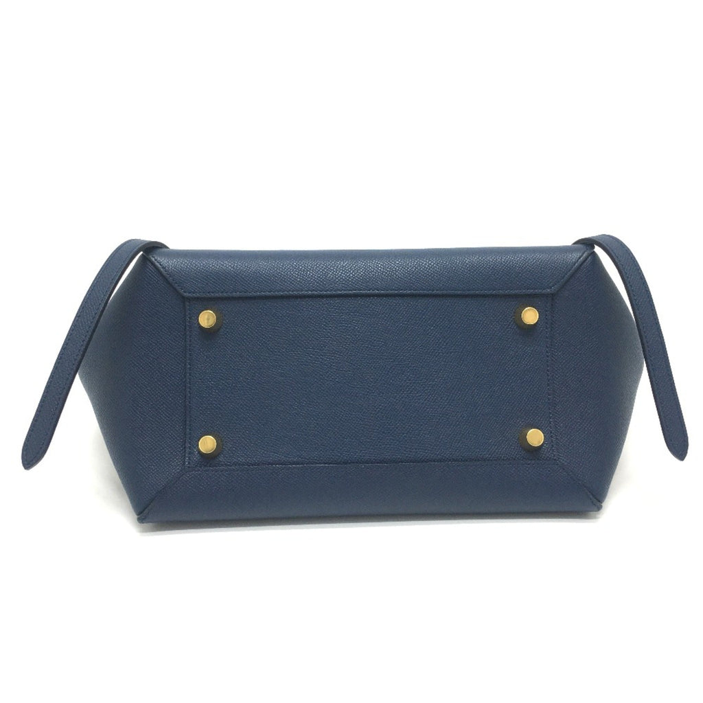 Celine Navy Leather Handbag