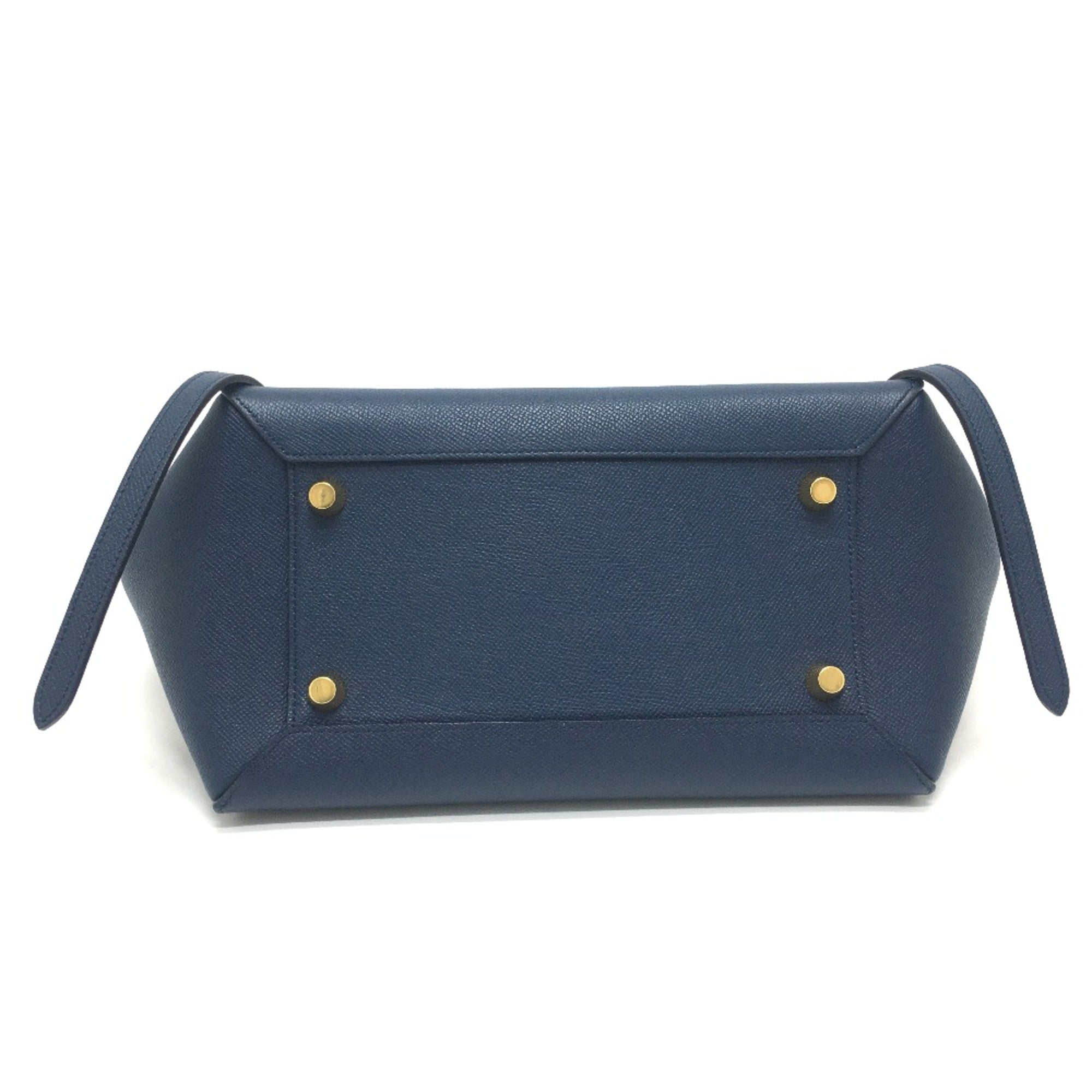Celine Navy Leather Handbag