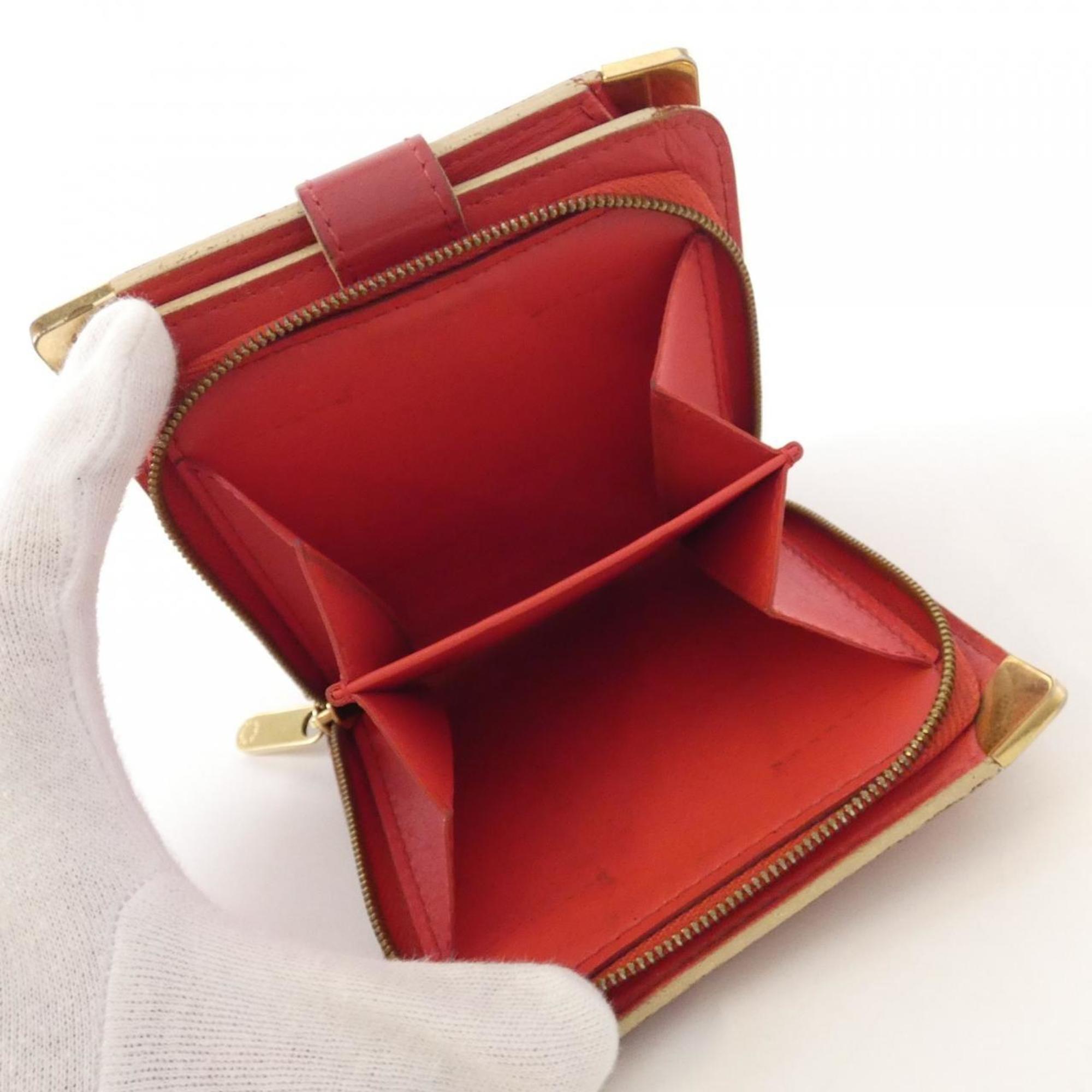 Louis Vuitton Red Color Leather Wallet