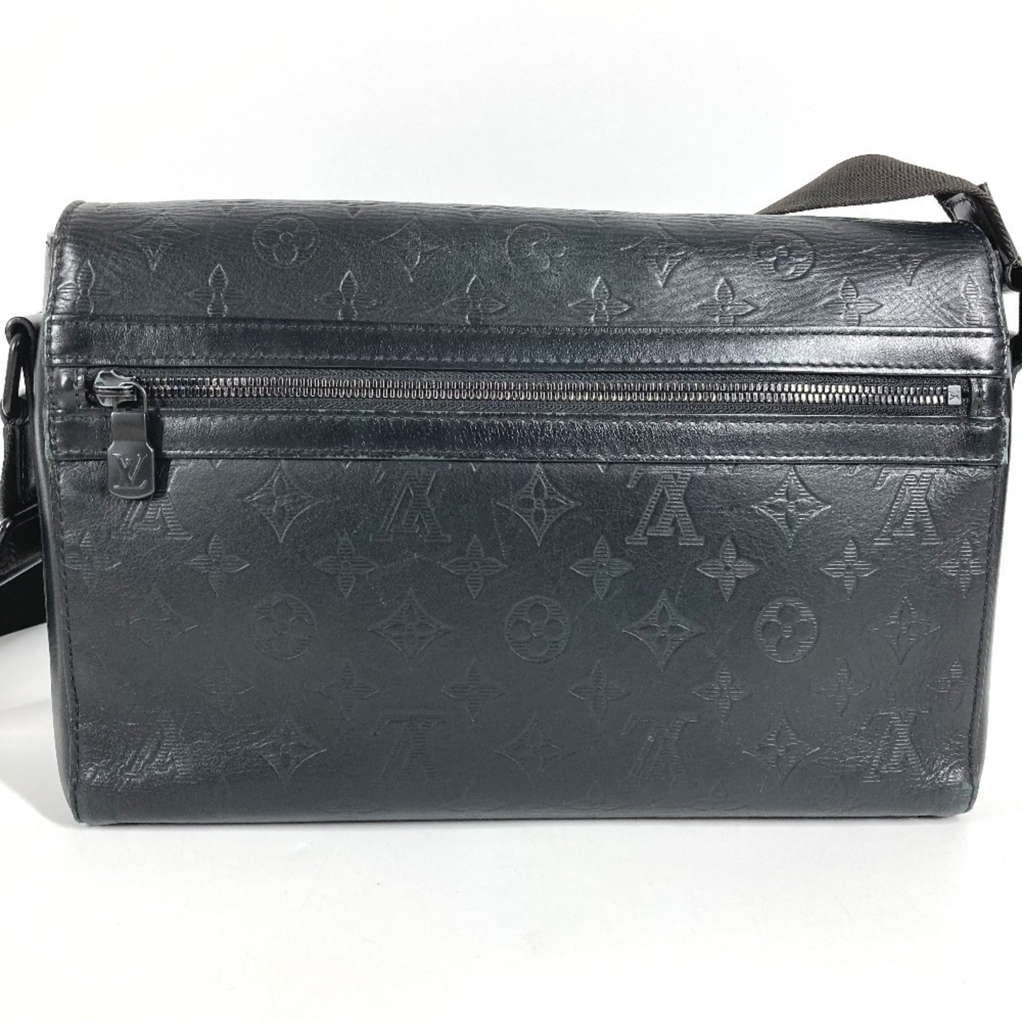 Louis Vuitton Monogram Shadow Black Monogram Shadow Messenger Bag Shoulder Bag