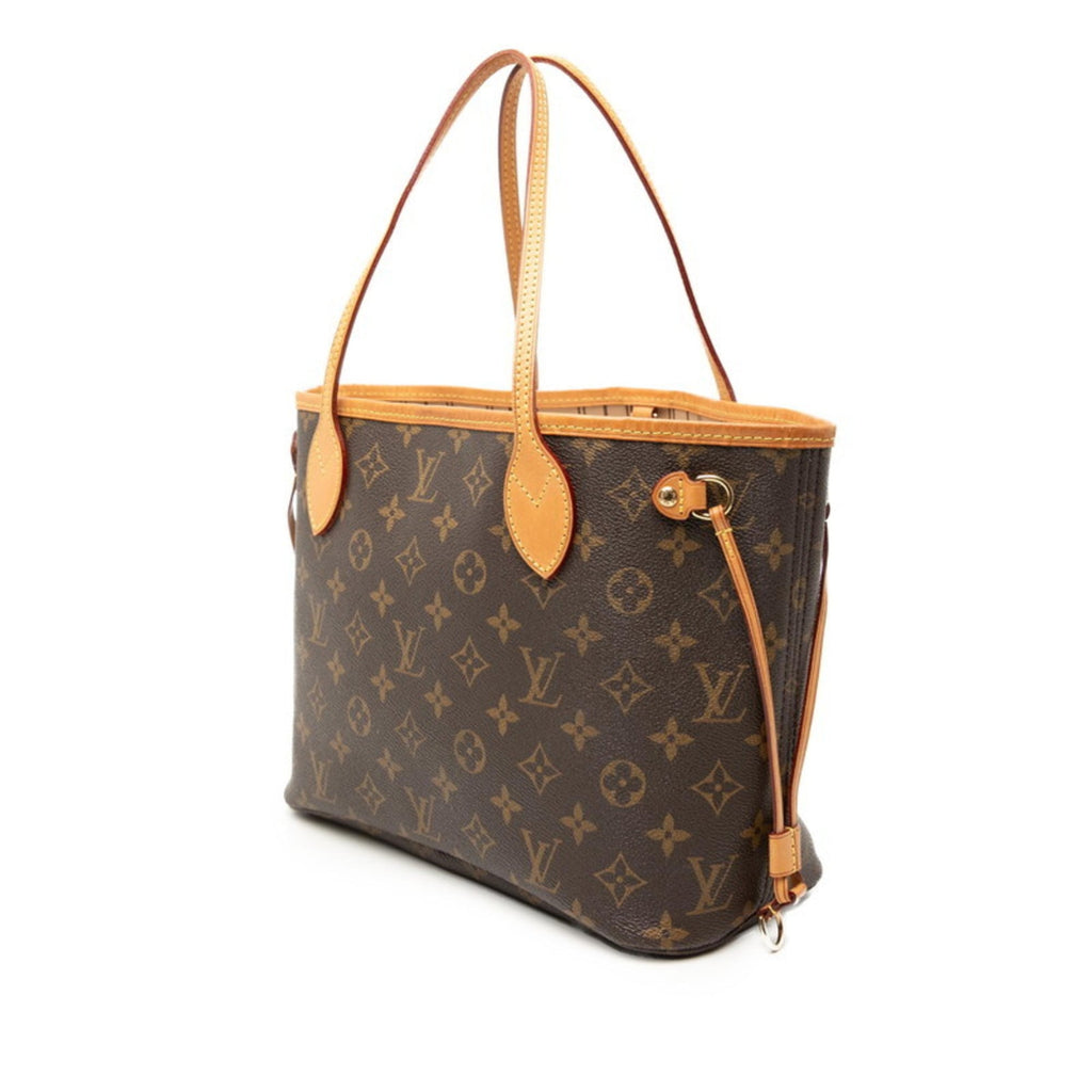 Louis Vuitton Brown Pvc Leather Handbag Tote Bag