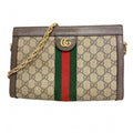 Gucci Brown Pvc Shoulder Bag (Pre-Owned)