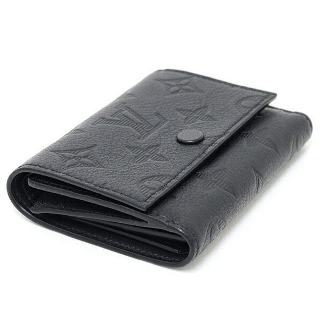 Louis Vuitton Monogram Shadow Black Monogram Shadow Wallet (Tri-Fold)