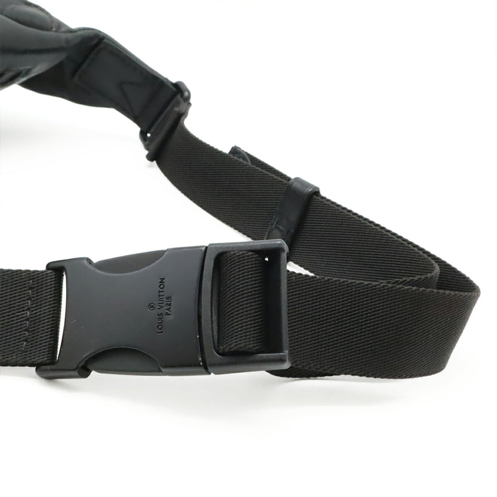 Louis Vuitton Black Noir Monogram Shadow Fanny Pack