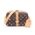 Louis Vuitton Brown Multi-Color Pvc Leather Shoulder Bag