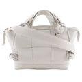 Bottega Veneta White Leather Handbag