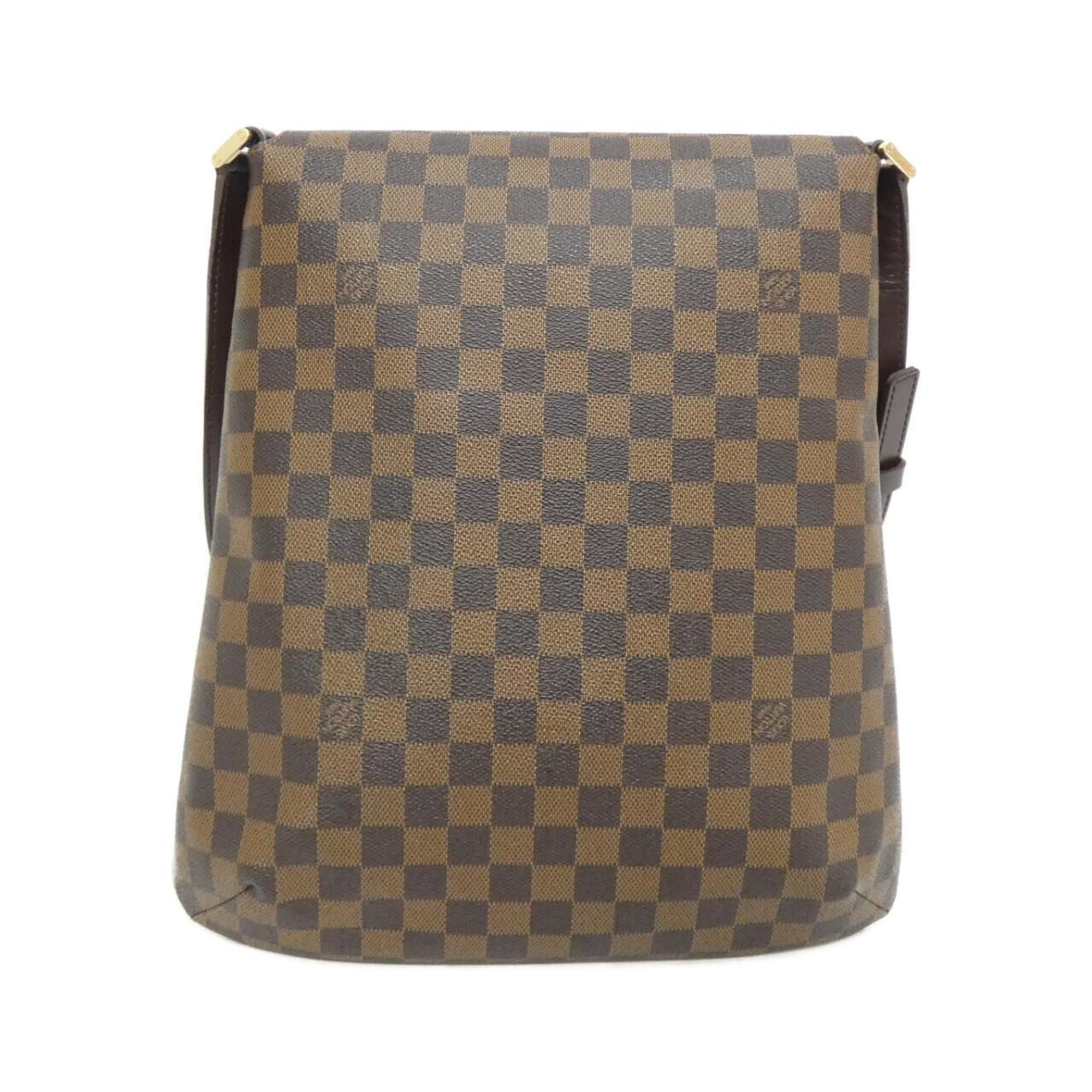 Louis Vuitton Brown Coated Canvas Shoulder Bag