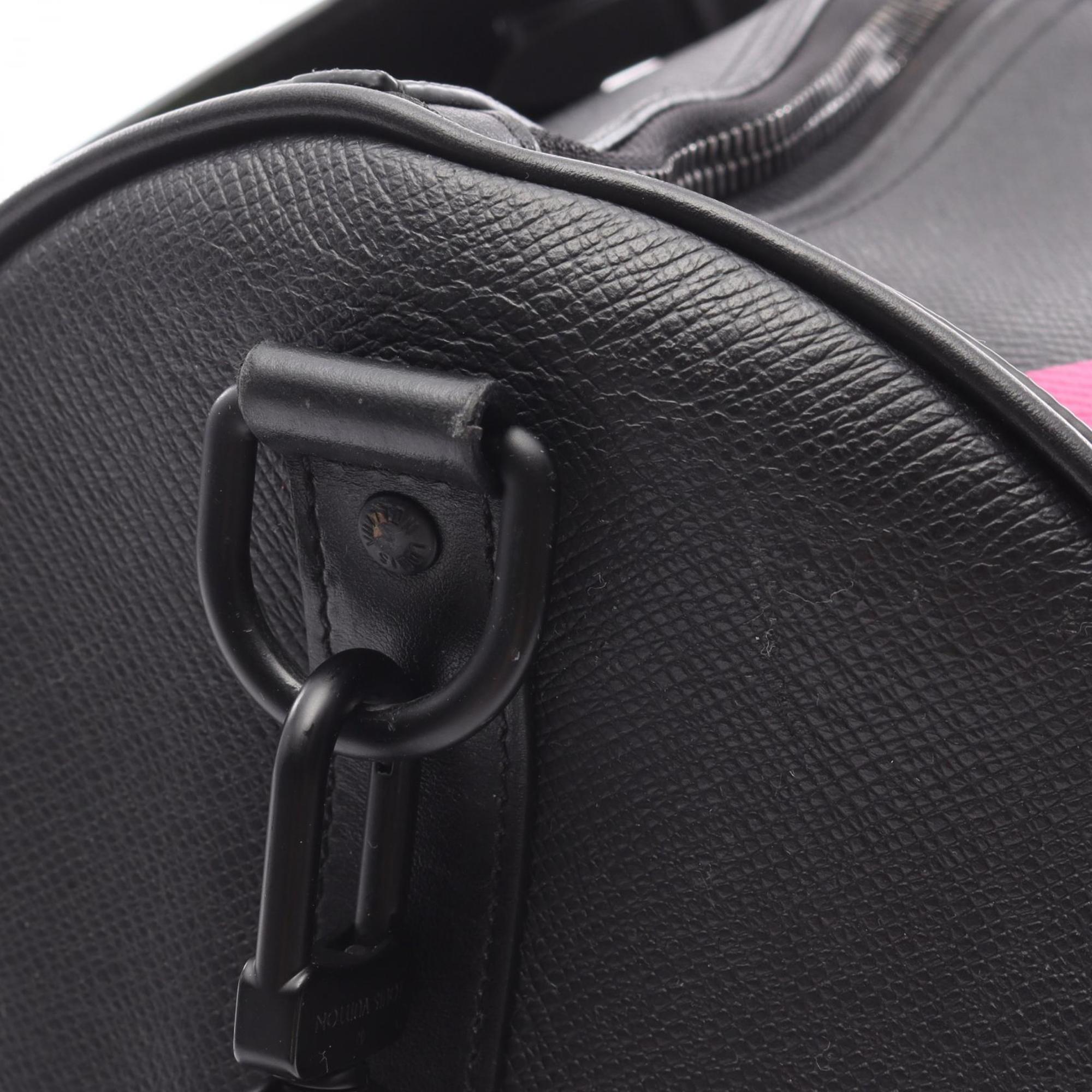 Louis Vuitton Black Multi-Color Noir Leather Boston Bag