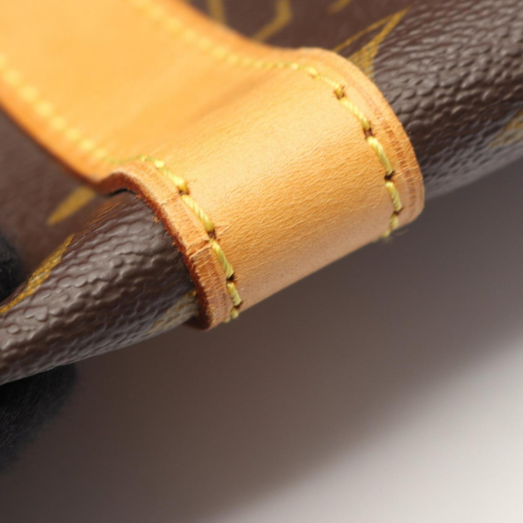Louis Vuitton Brown Coated Canvas Leather Monogram Boston Bag