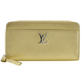 Louis Vuitton Gold Leather Long Wallet