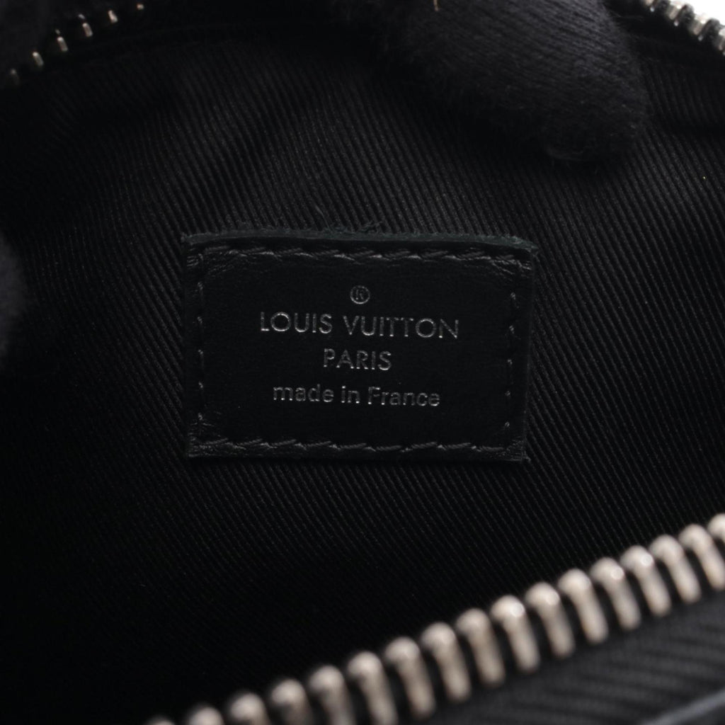 Louis Vuitton Black Coated Canvas Leather Handbag