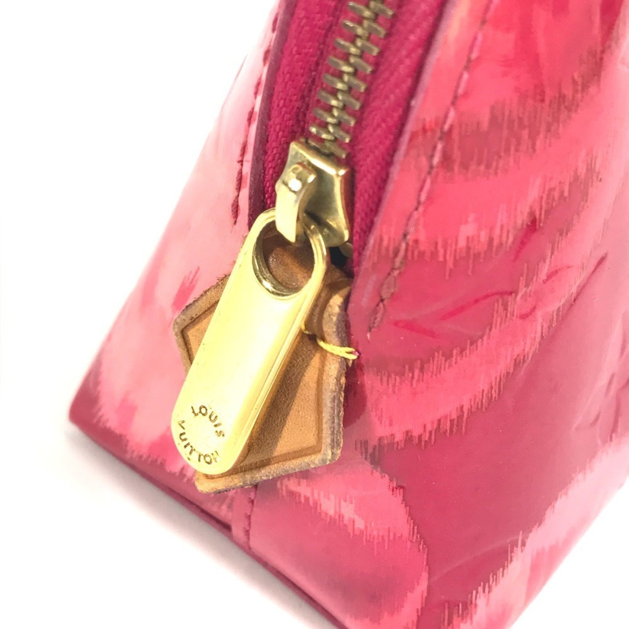 Louis Vuitton Pink Monogram Vernis Pochette Pouch