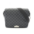 Louis Vuitton Black Coated Canvas Leather Shoulder Bag