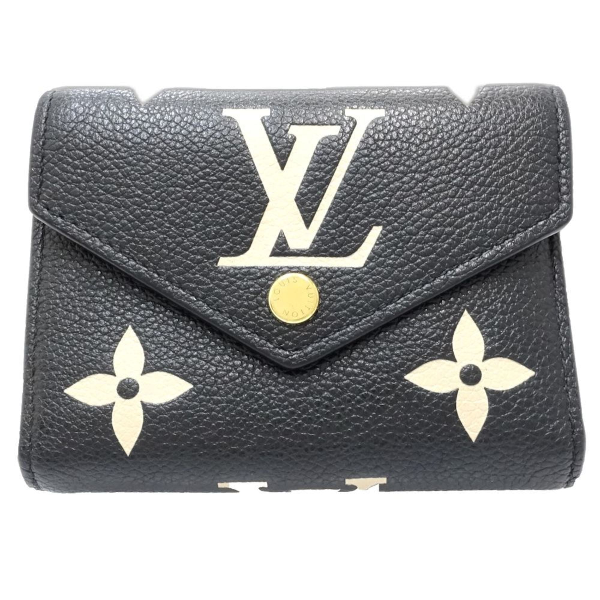 Louis Vuitton Monogram Bicolor Monogram Noir Monogram Empreinte Wallet (Tri-Fold)