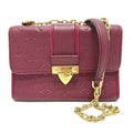 Louis Vuitton Red Color Monogram Empreinte Pochette Shoulder Bag