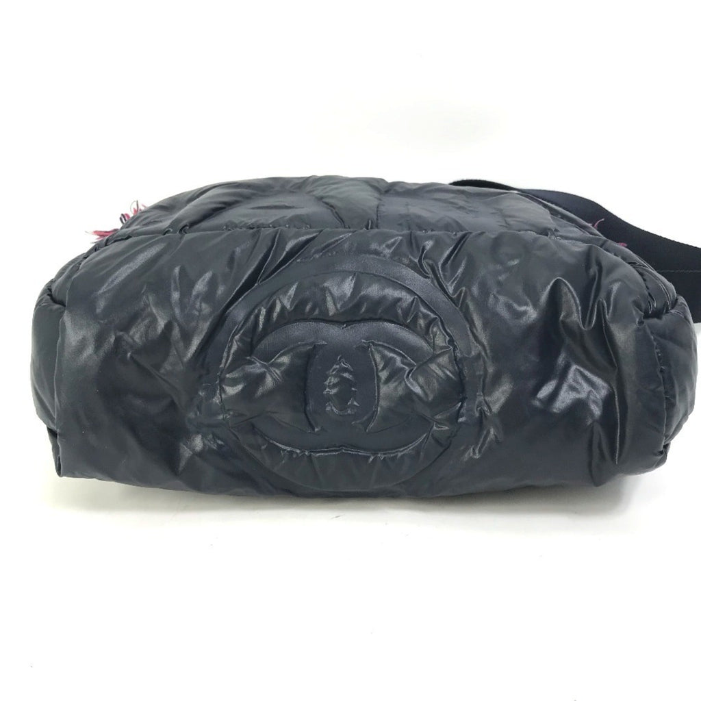 Chanel Navy Pink Nylon Tweed Fanny Pack Shoulder Bag