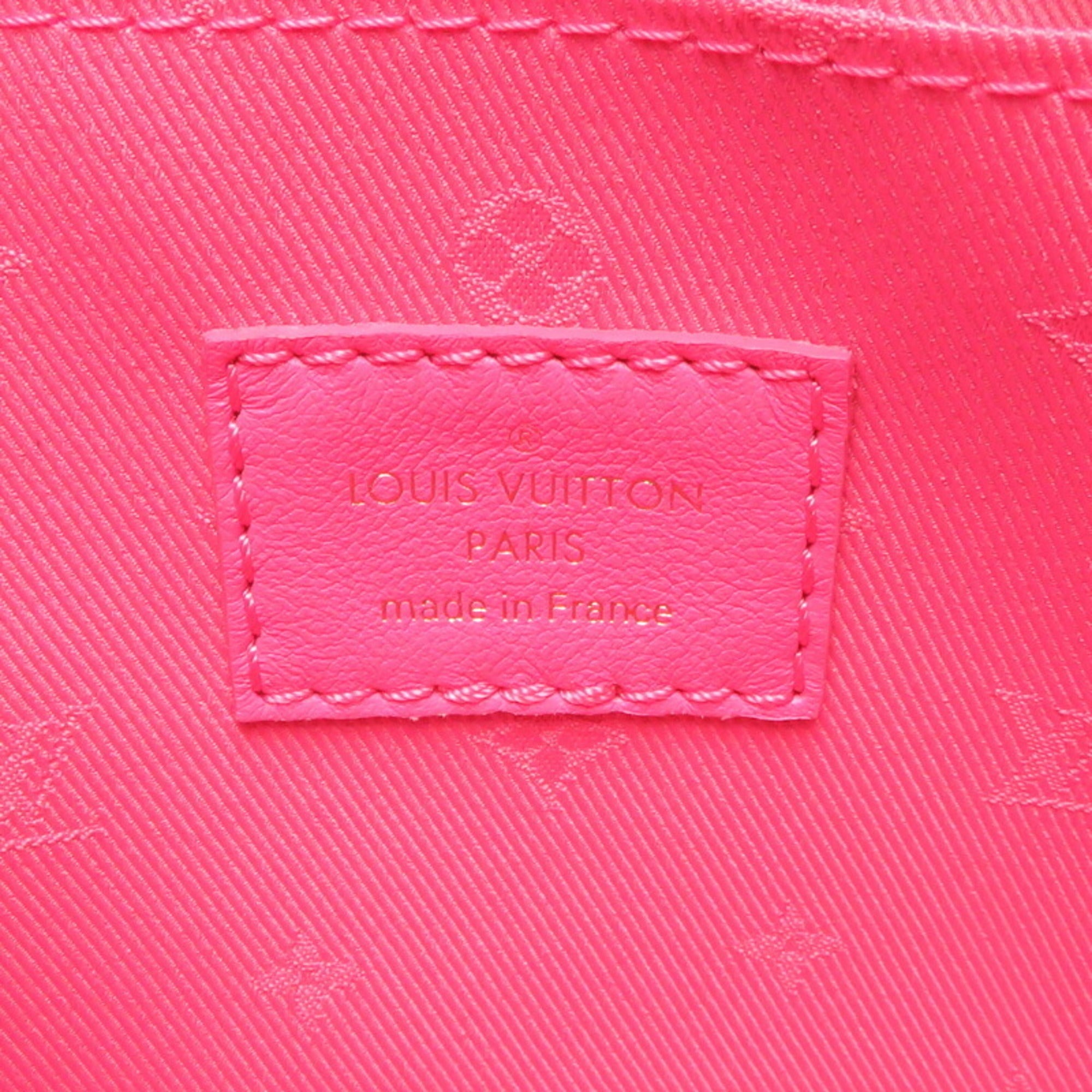 Louis Vuitton Pink Leather Handbag