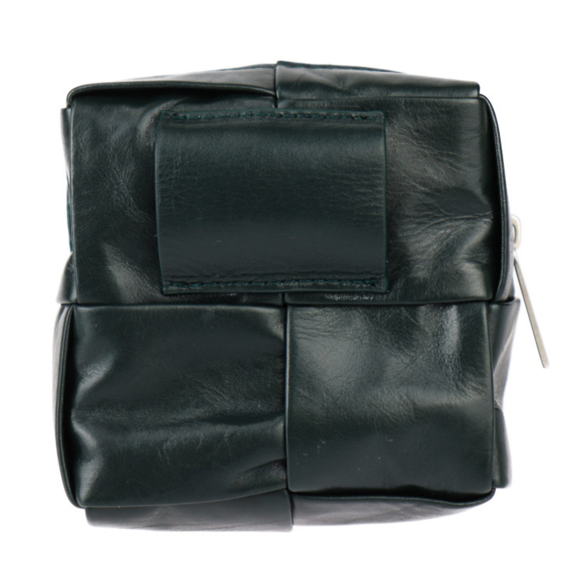 Bottega Veneta Intrecciato Dark Green Leather Fanny Pack Sling Bag