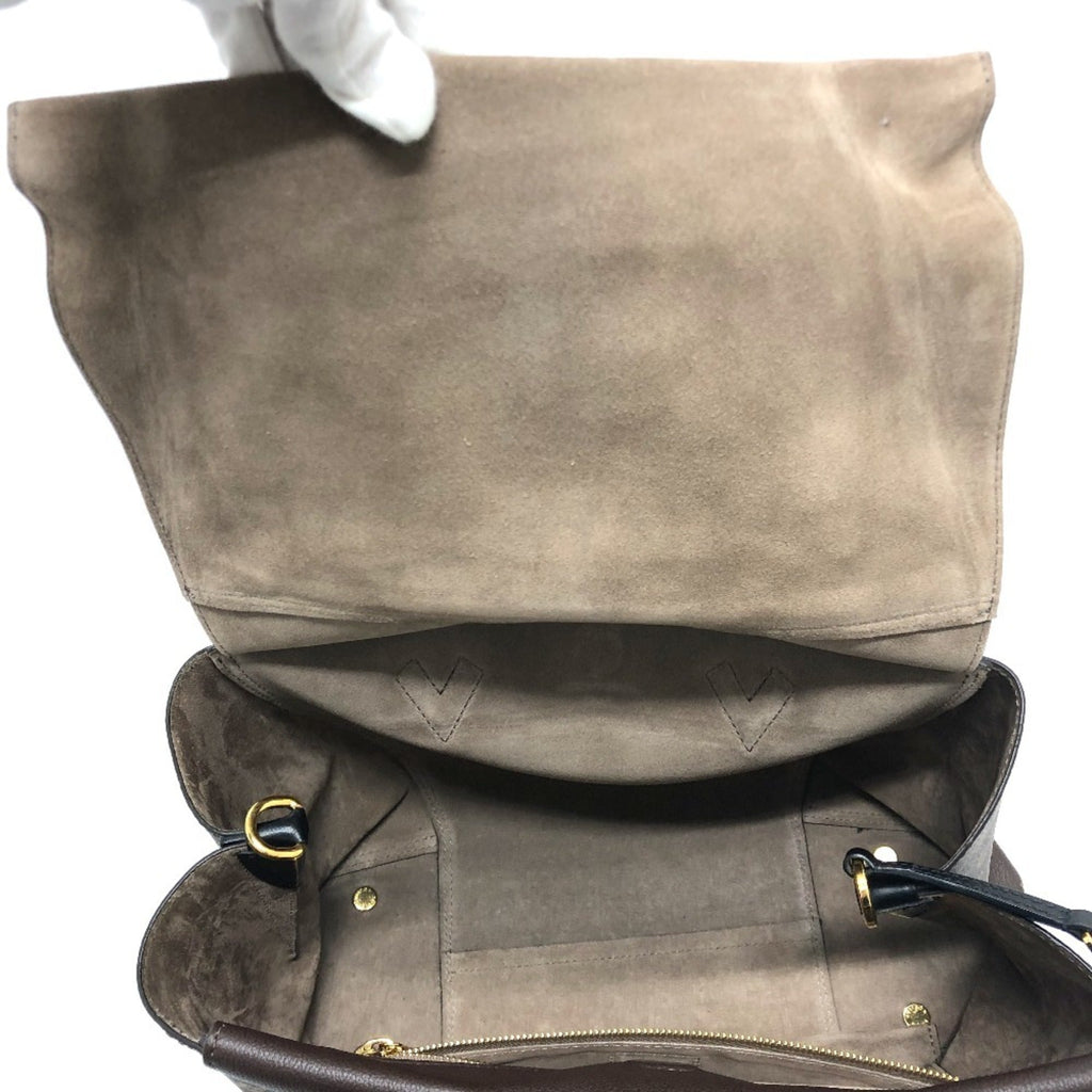 Louis Vuitton Brown Chocolat Monogram Canvas Cuir Ombre Leather Handbag