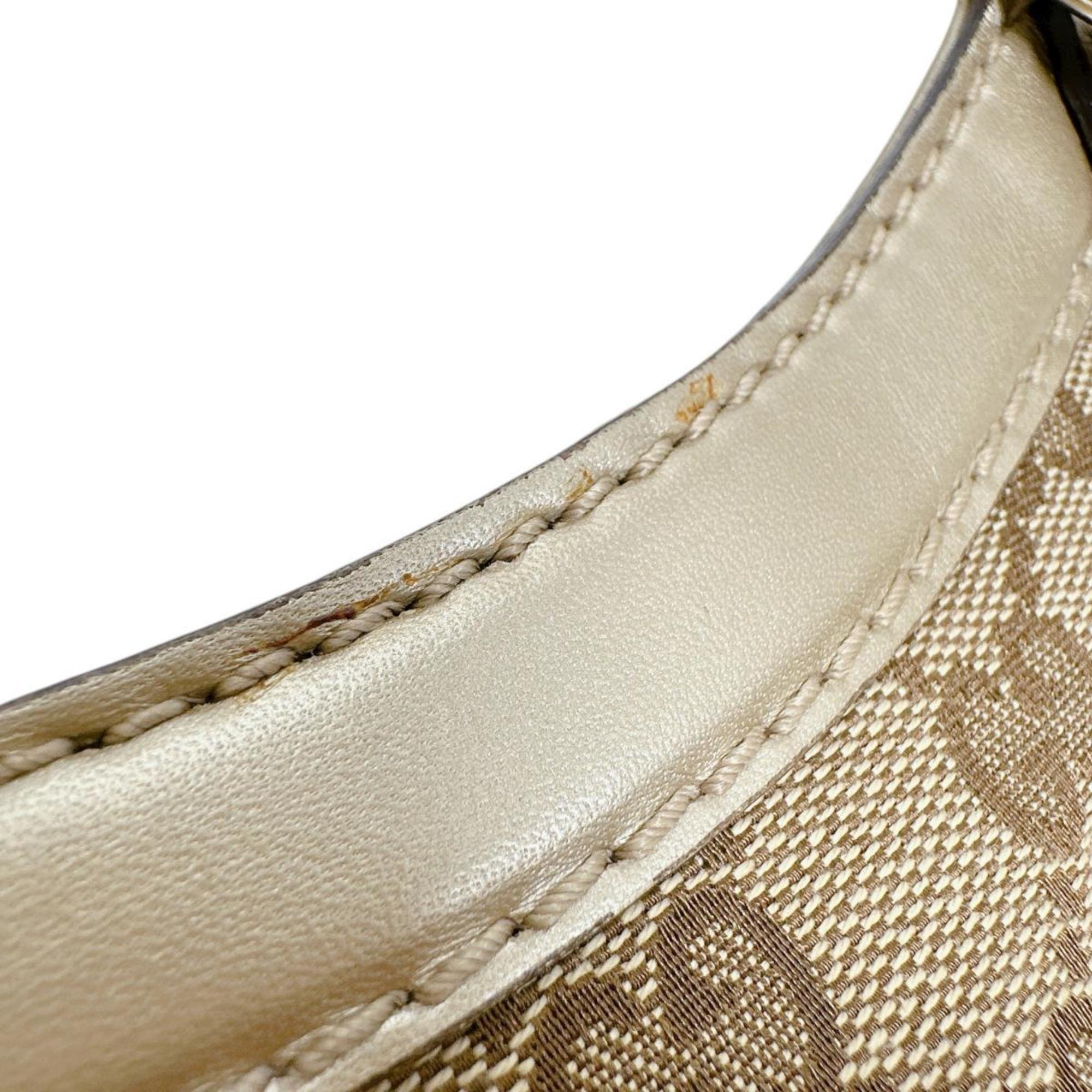 Gucci Gg Canvas Beige Gg Canvas Handbag Tote Bag (Pre-Owned)