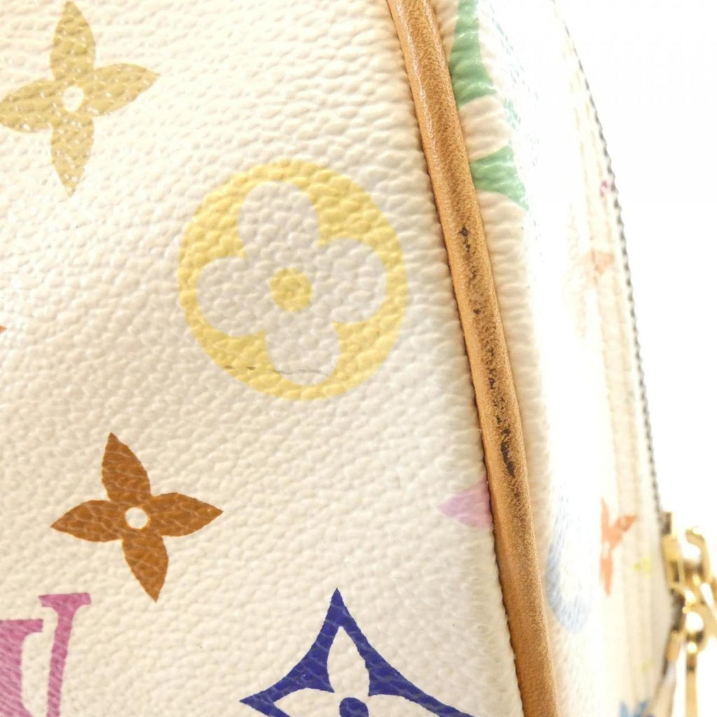 Louis Vuitton White Coated Canvas Handbag