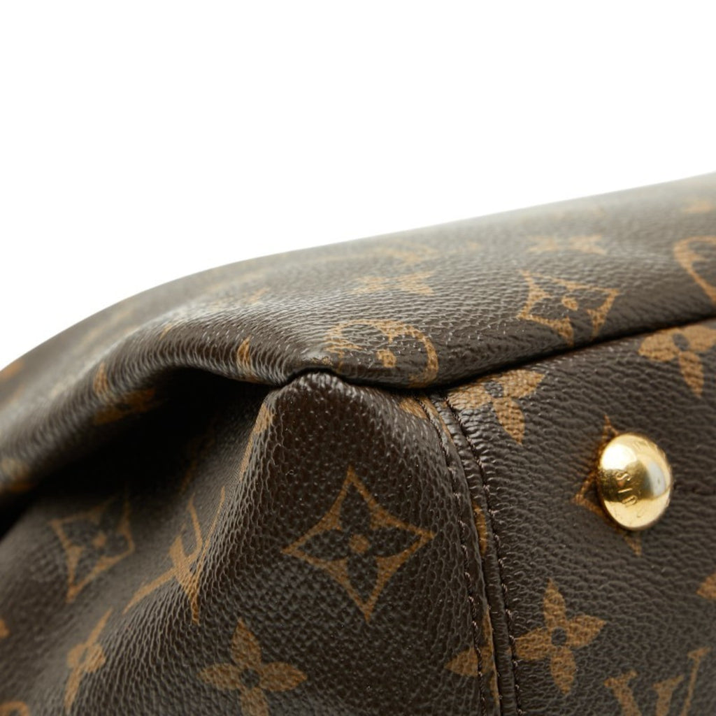 Louis Vuitton Brown Purple Pvc Leather Handbag Shoulder Bag