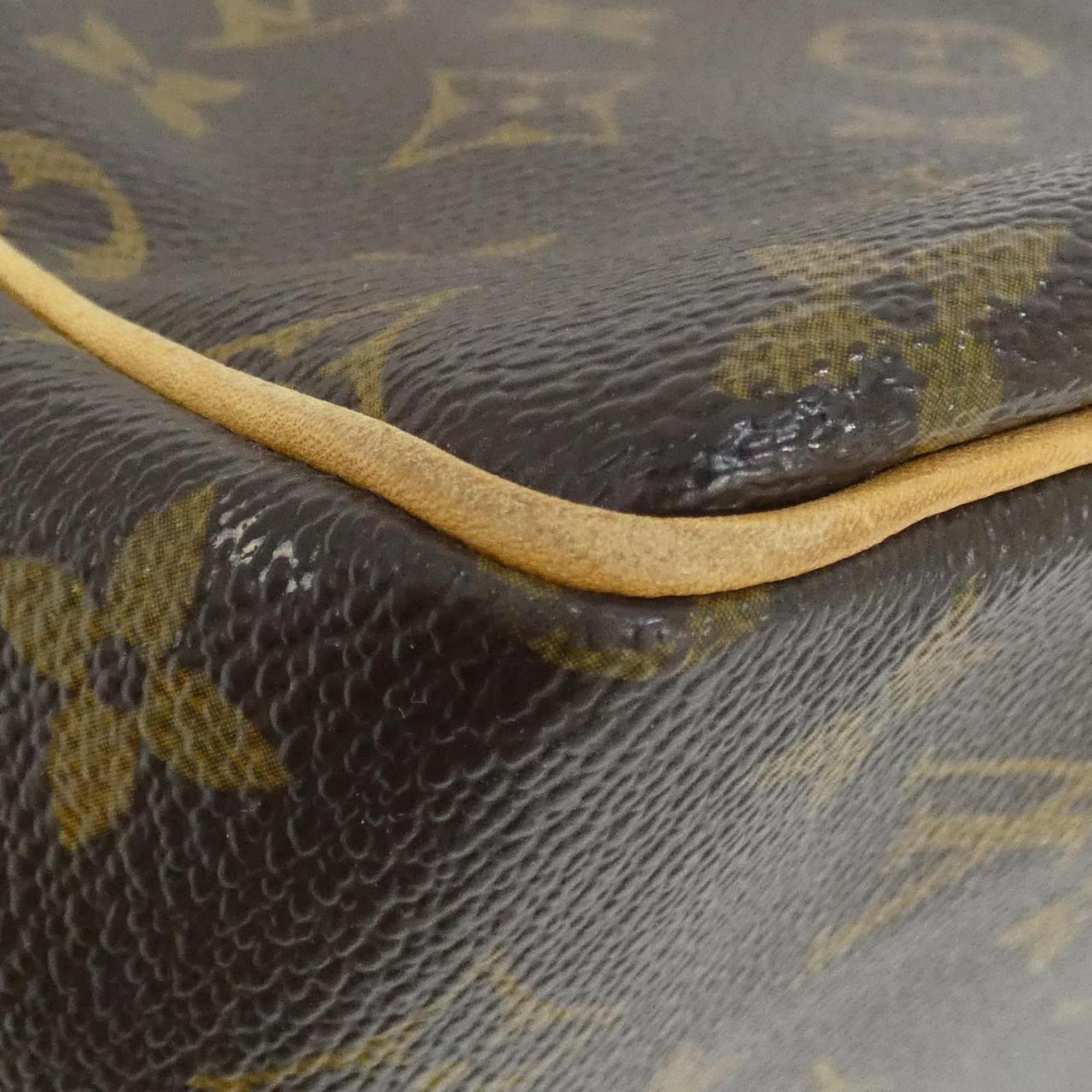 Louis Vuitton Brown Coated Canvas Handbag