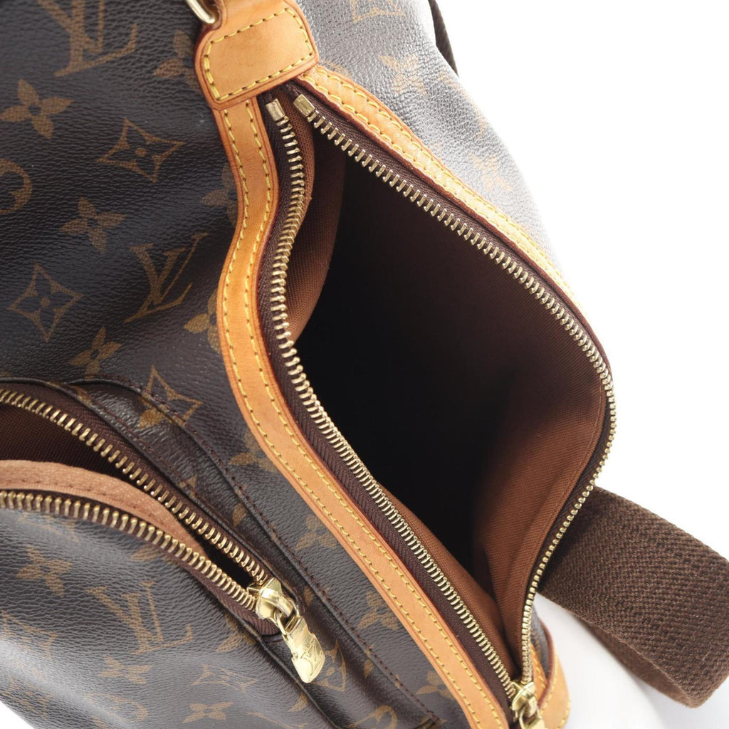 Louis Vuitton Brown Coated Canvas Leather Backpack