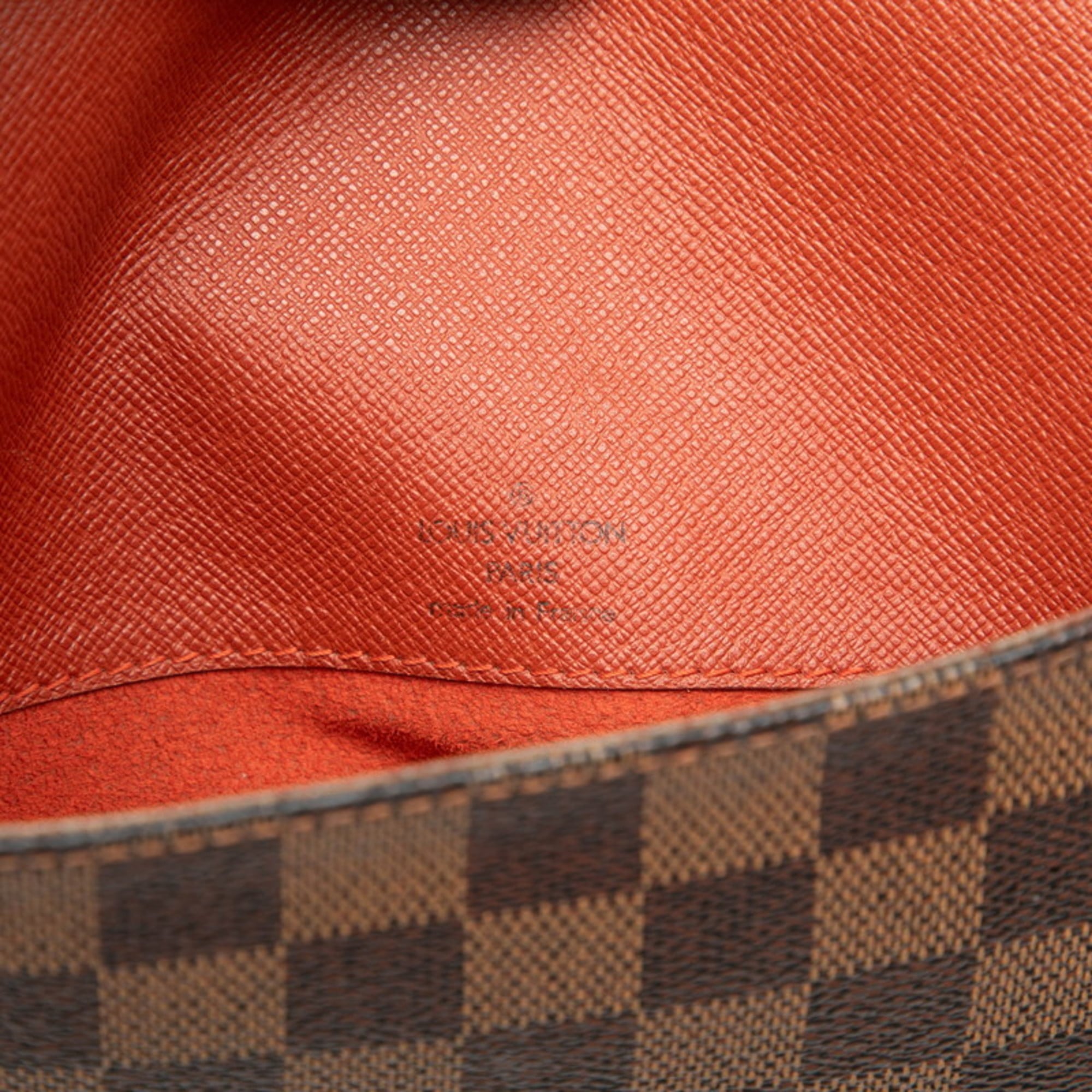 Louis Vuitton Brown Pvc Leather Shoulder Bag