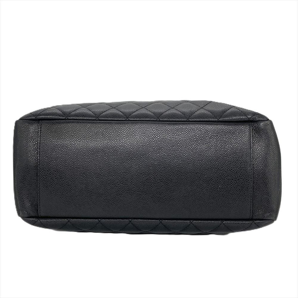 Chanel Black Grained Calfskin Tote Bag
