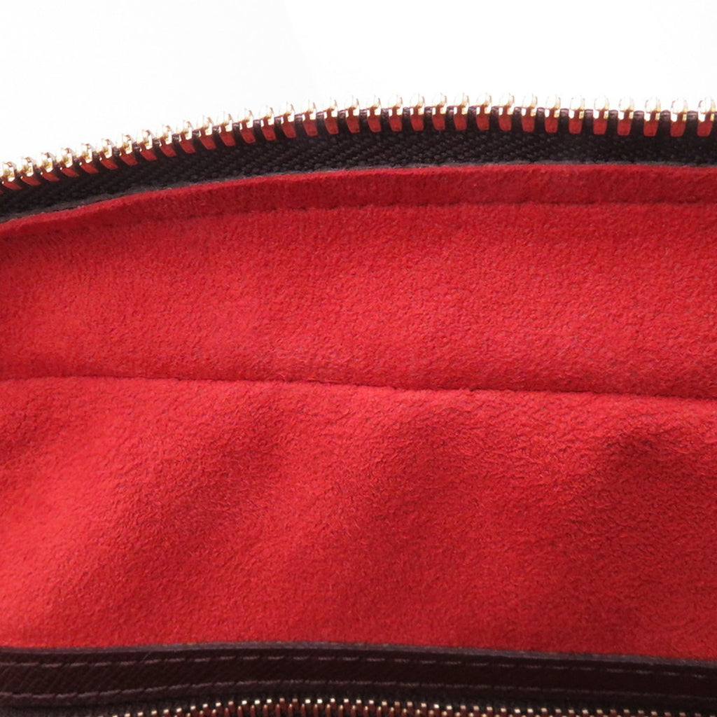 Louis Vuitton Red Color Coated Canvas Handbag