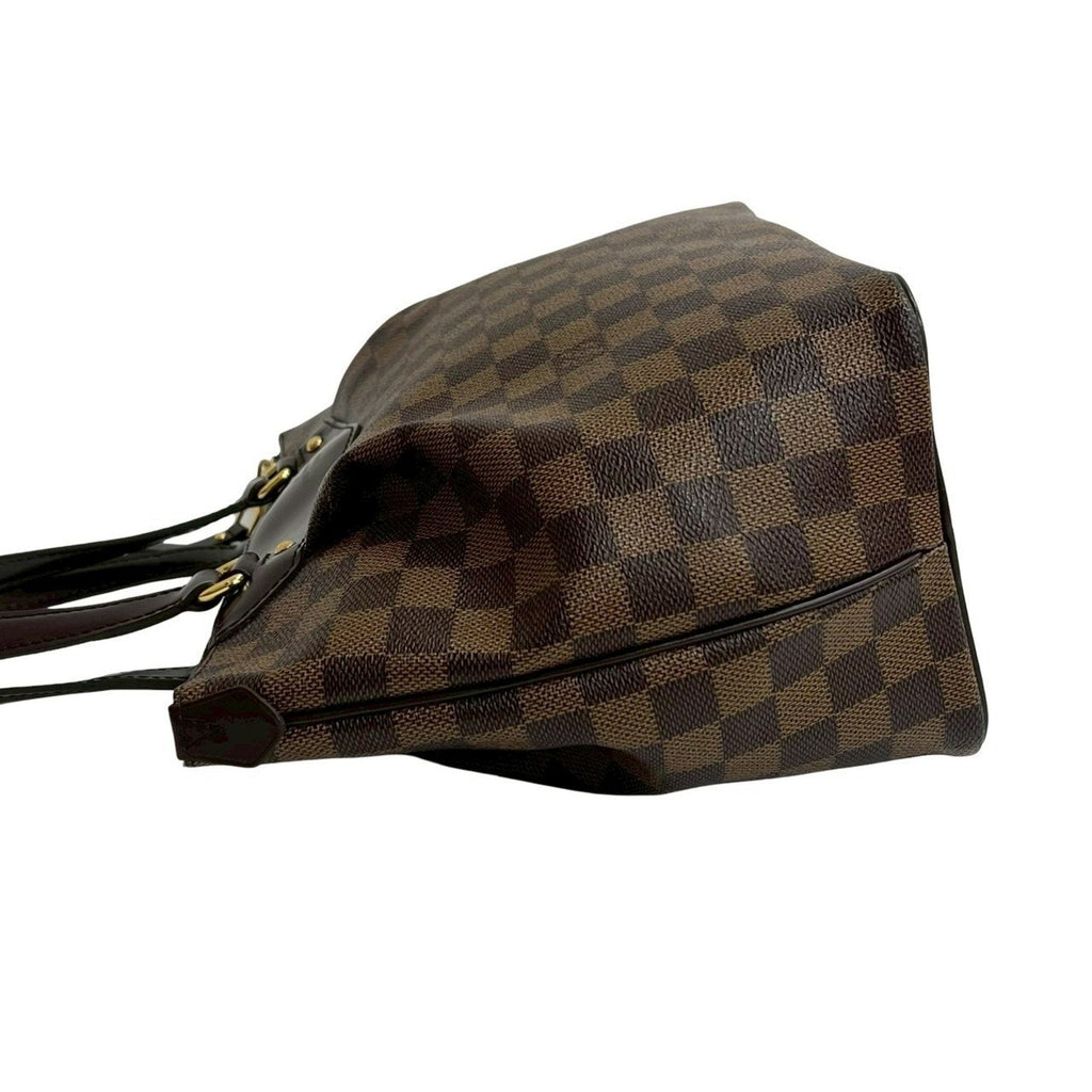 Louis Vuitton Brown Leather Pvc Handbag Tote Bag