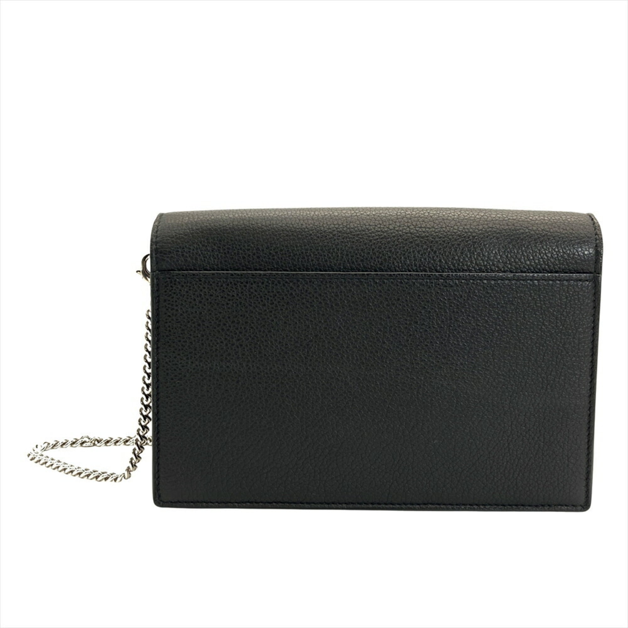 Louis Vuitton Black Leather Pochette Shoulder Bag