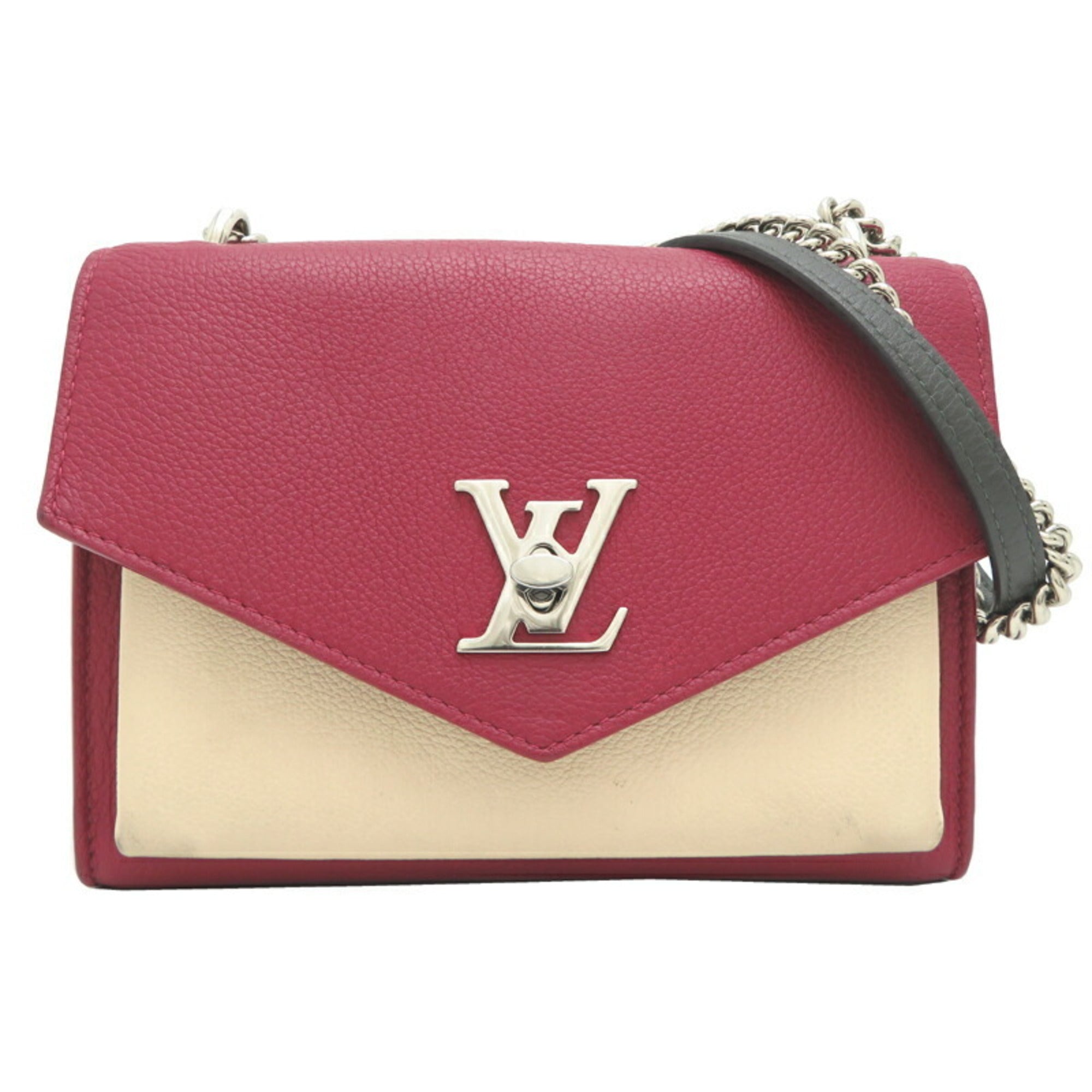 Louis Vuitton Bordeaux Ivory Leather Shoulder Bag