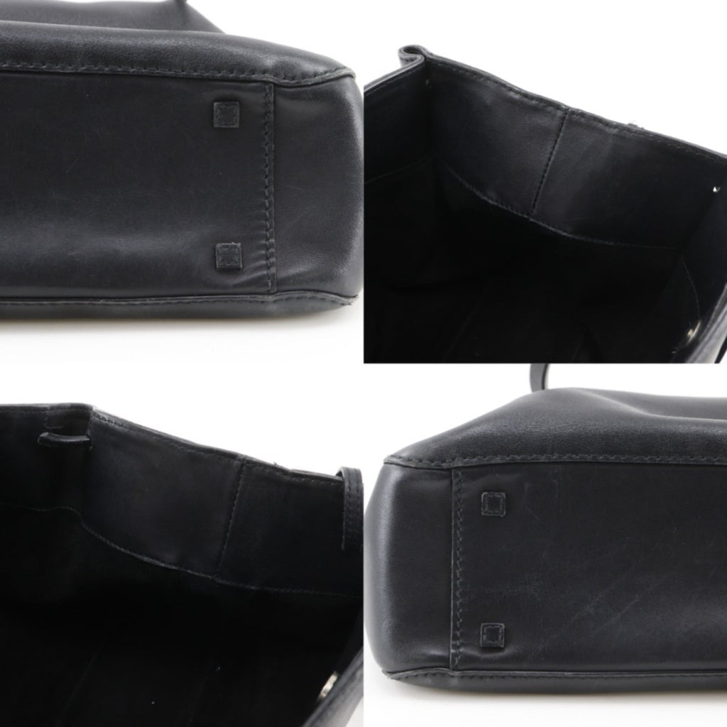 Gucci Black Leather Tote Bag (Pre-Owned)