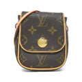 Louis Vuitton Marron Coated Canvas Pochette Shoulder Bag