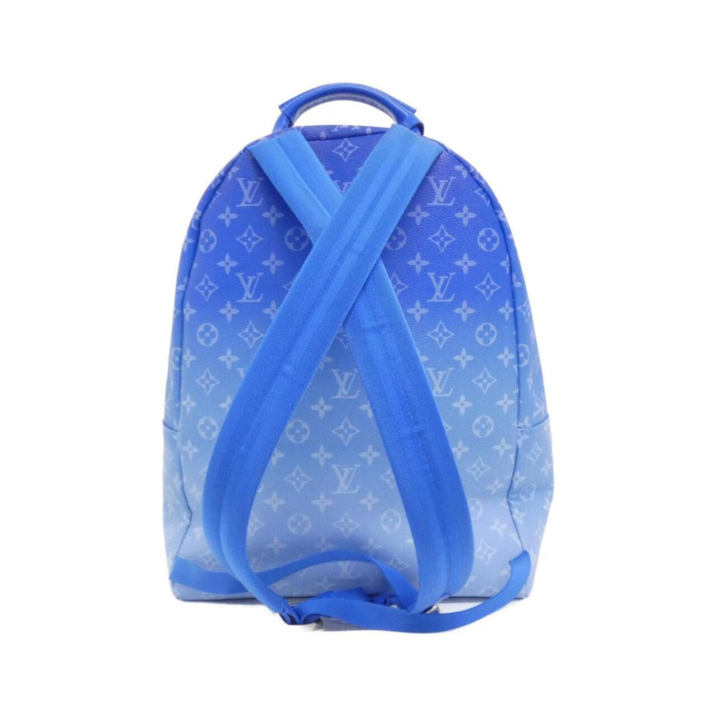 Louis Vuitton Blue Coated Canvas Backpack