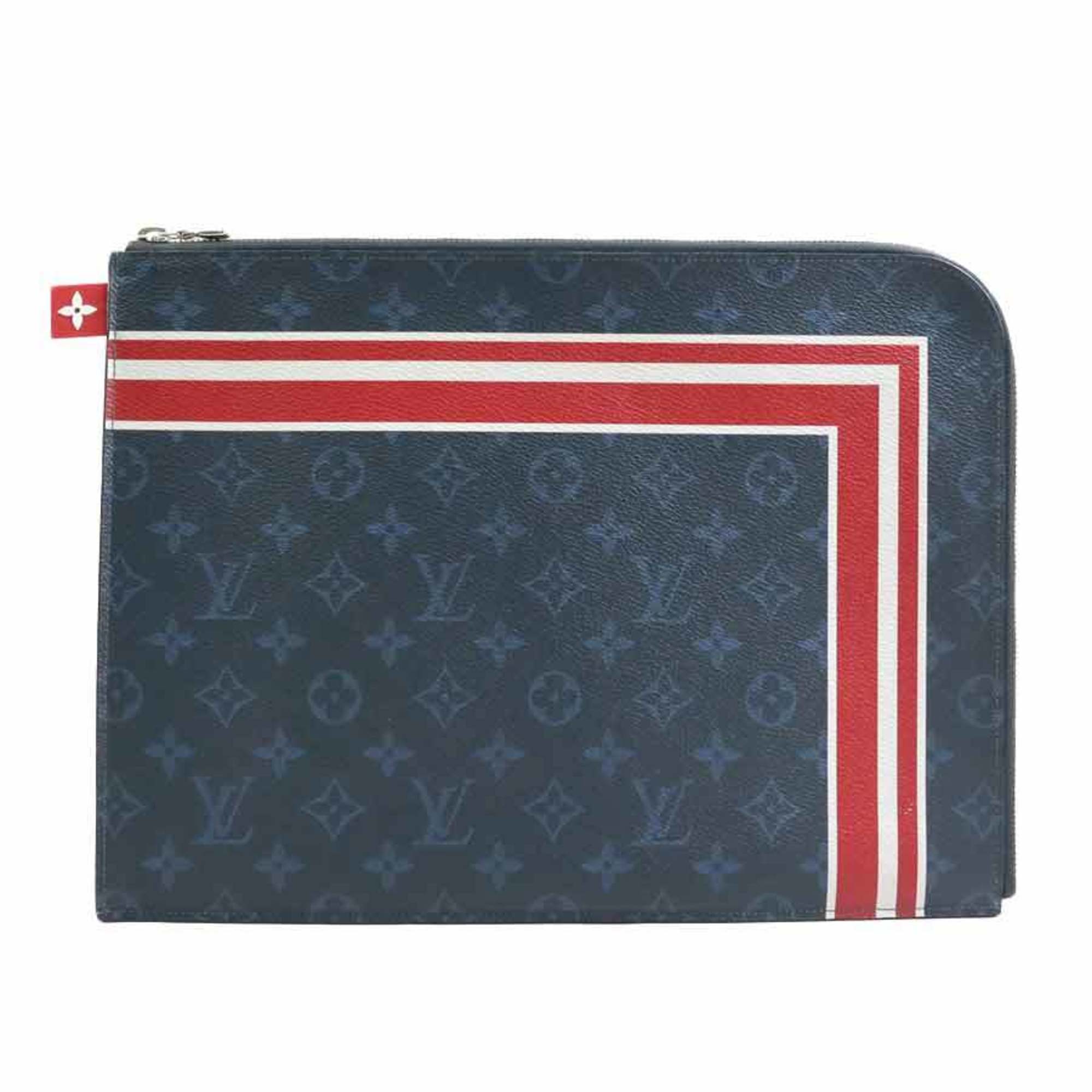 Louis Vuitton Monogram Cobalt Navy Monogram Cobalt Clutch Bag Pochette