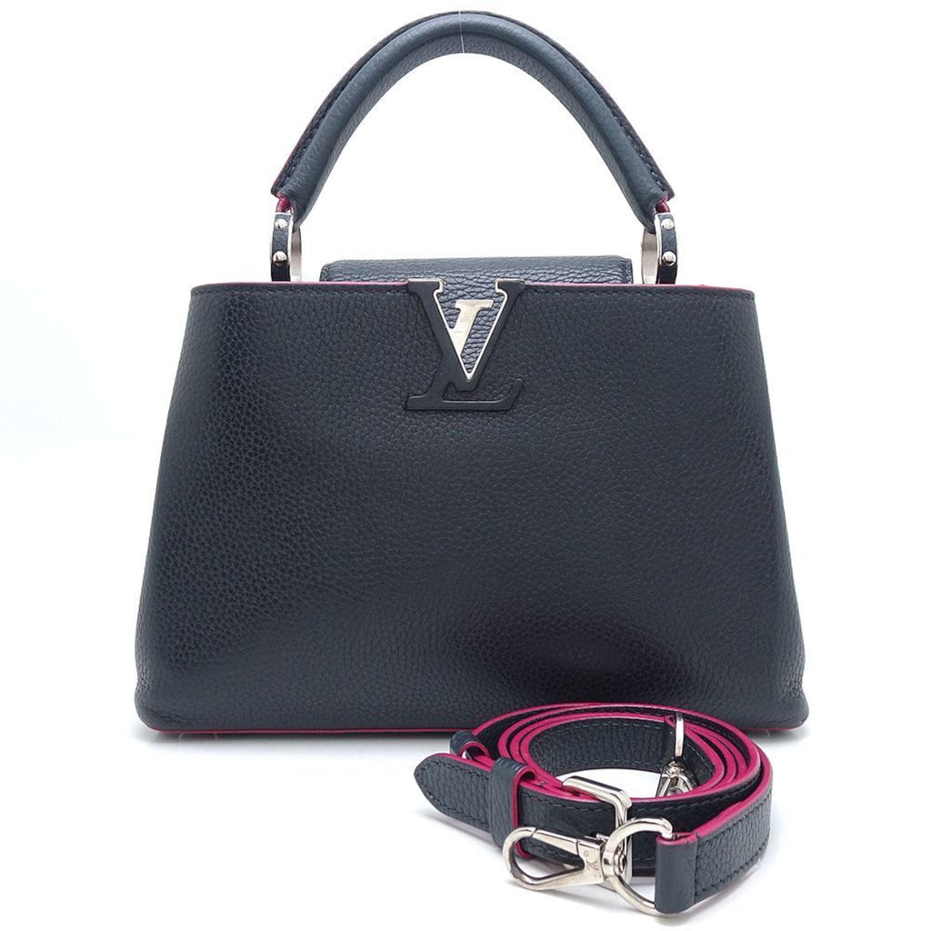 Louis Vuitton Cobalt Fuchsia Leather Handbag