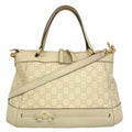 Gucci Ivory Leather Handbag (Pre-Owned)