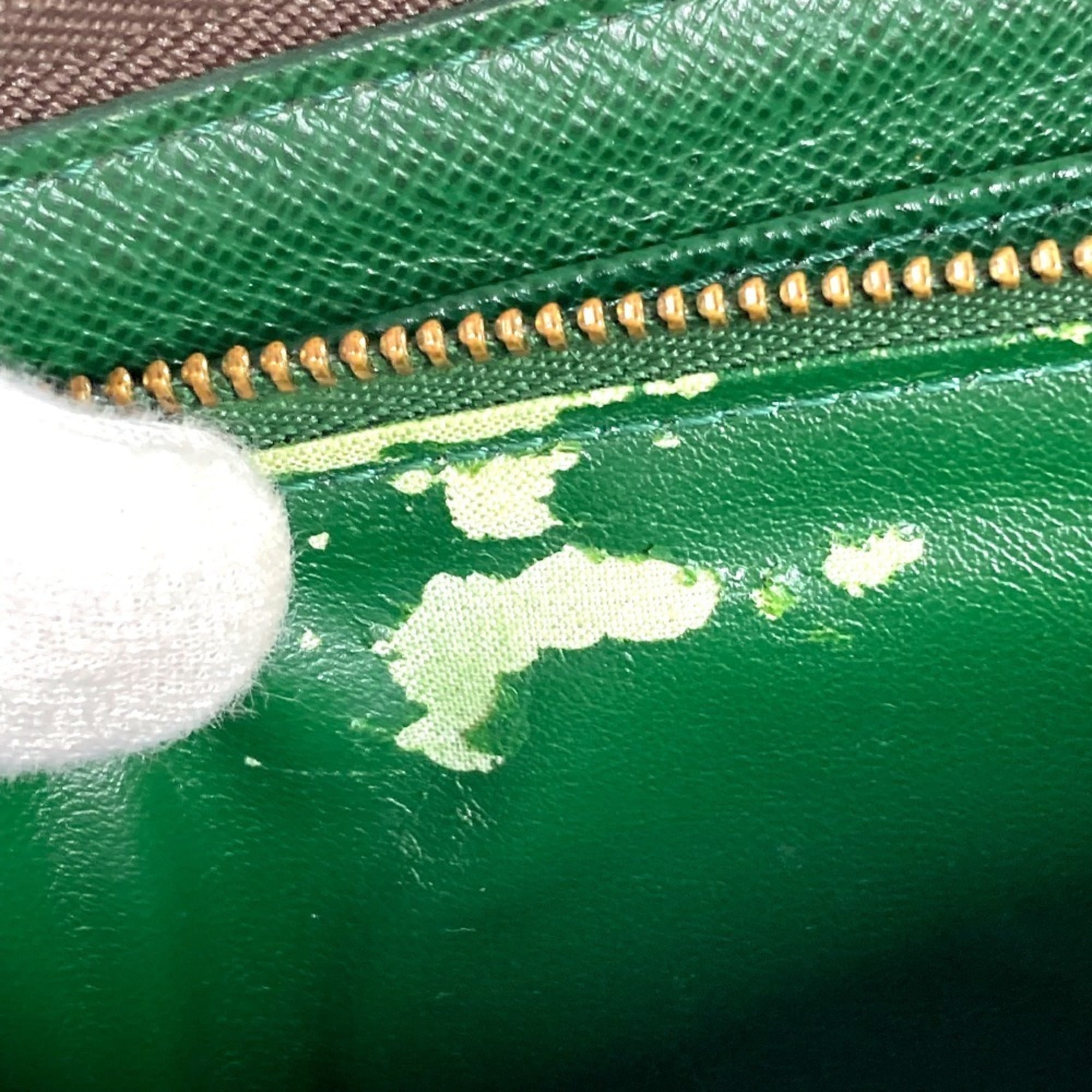 Louis Vuitton Brown Green Monogram Long Wallet