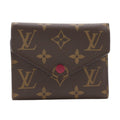 Louis Vuitton Brown Fuchsia Monogram Canvas Wallet (Tri-Fold)
