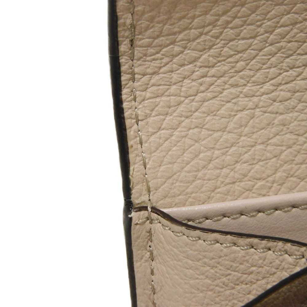 Chloé Gray Leather Long Wallet (Bi-Fold) (Pre-Owned)