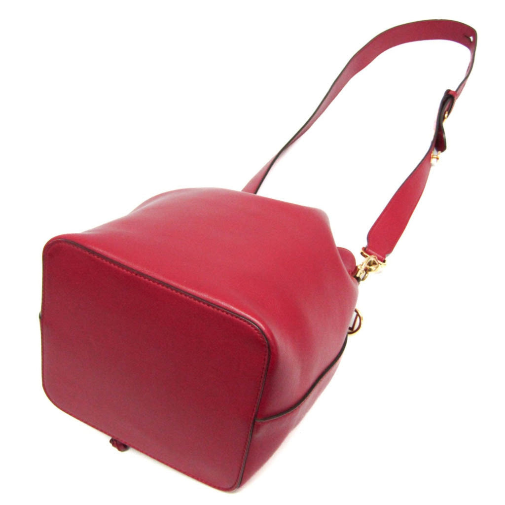 Fendi Red Color Leather Shoulder Bag